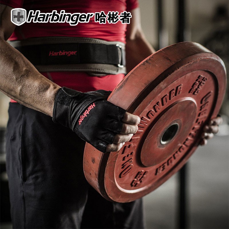 【精品健身器材】HARBINGER 健身護具組合  #243健身腰帶男   #140手套包郵