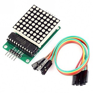 MAX7219 LED點矩陣顯示器模組送杜邦線 8x8點矩陣顯示模組 Arduino 51系列