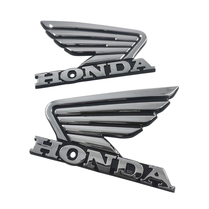HONDA 2 x ABS 左右本田翅膀徽標電機裝飾標誌徽章貼紙貼花替換為本田