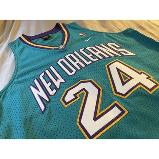 Jamal Mashburn夏洛特黃蜂隊客場Nike Swingman L+2