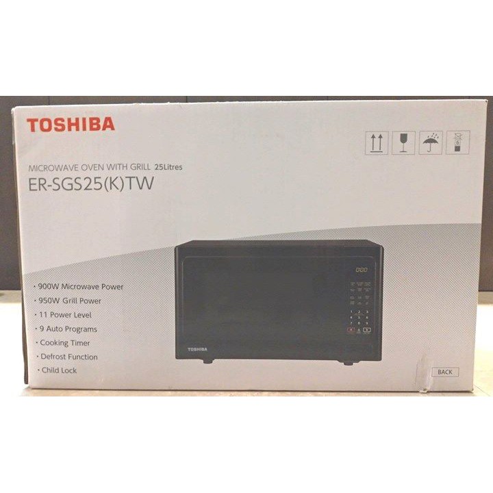 TOSHIBA 25公升 燒烤料理微波爐 ER-SGS25(K)TW