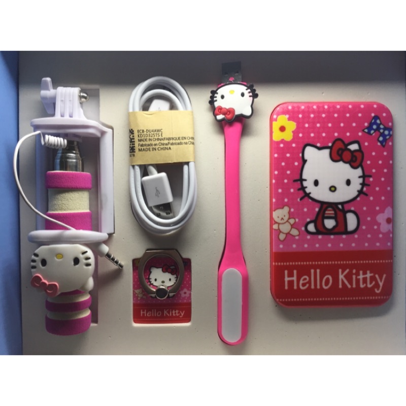 Hello Kitty 行動電源 自拍神器 組