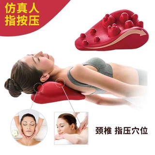 日本流行指壓按摩脊椎頸部背部頸椎按摩器肩頸舒緩架保健舒緩枕按摩墊
