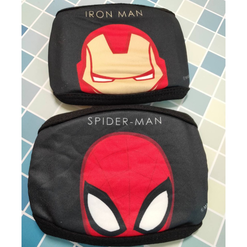 「現貨」韓國代購 兒童可水洗棉口罩 英雄系列 蜘蛛人 鋼鐵人 Marvel 漫威