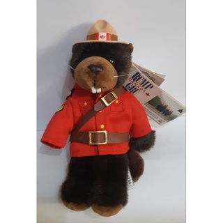 加拿大RCMP 海狸騎警 絨毛娃娃 填充玩具（大22cm）