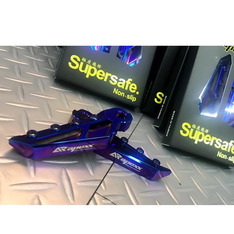 OP機車精品 APEXX 燒鈦 鍍鈦 飛旋踏板 腳踏板 飛炫 JETS JET SR SL EVO FIGHTER 6