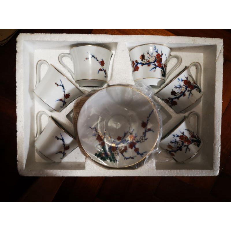 古董珍藏45年前大同咖啡杯盤組0164高級瓷器❤️6入一盒（全新）
