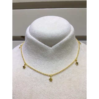「瑞安珠寶」9999純金星星造型時尚設計黃金項鍊