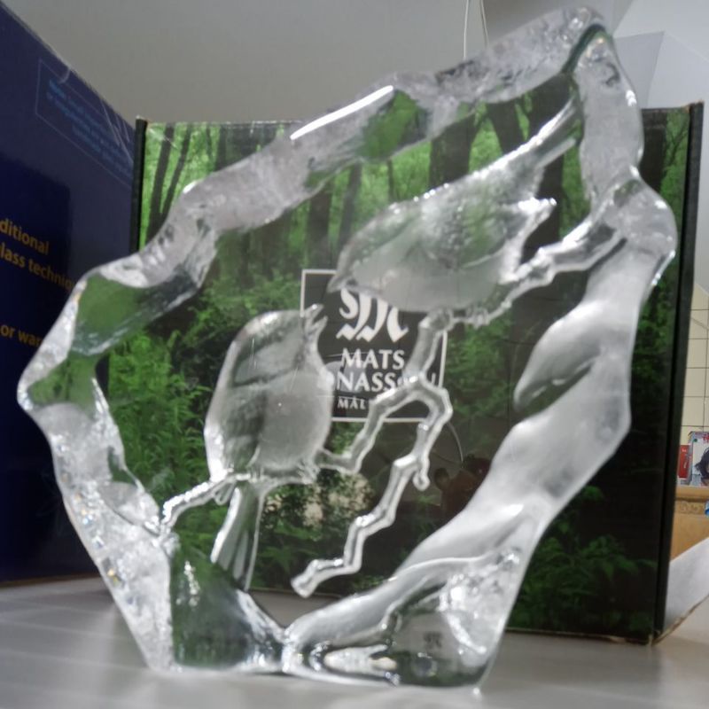 【社子跳蚤】瑞典MALERAS水晶雕刻擺飾 / MATS JONASSON設計 水晶