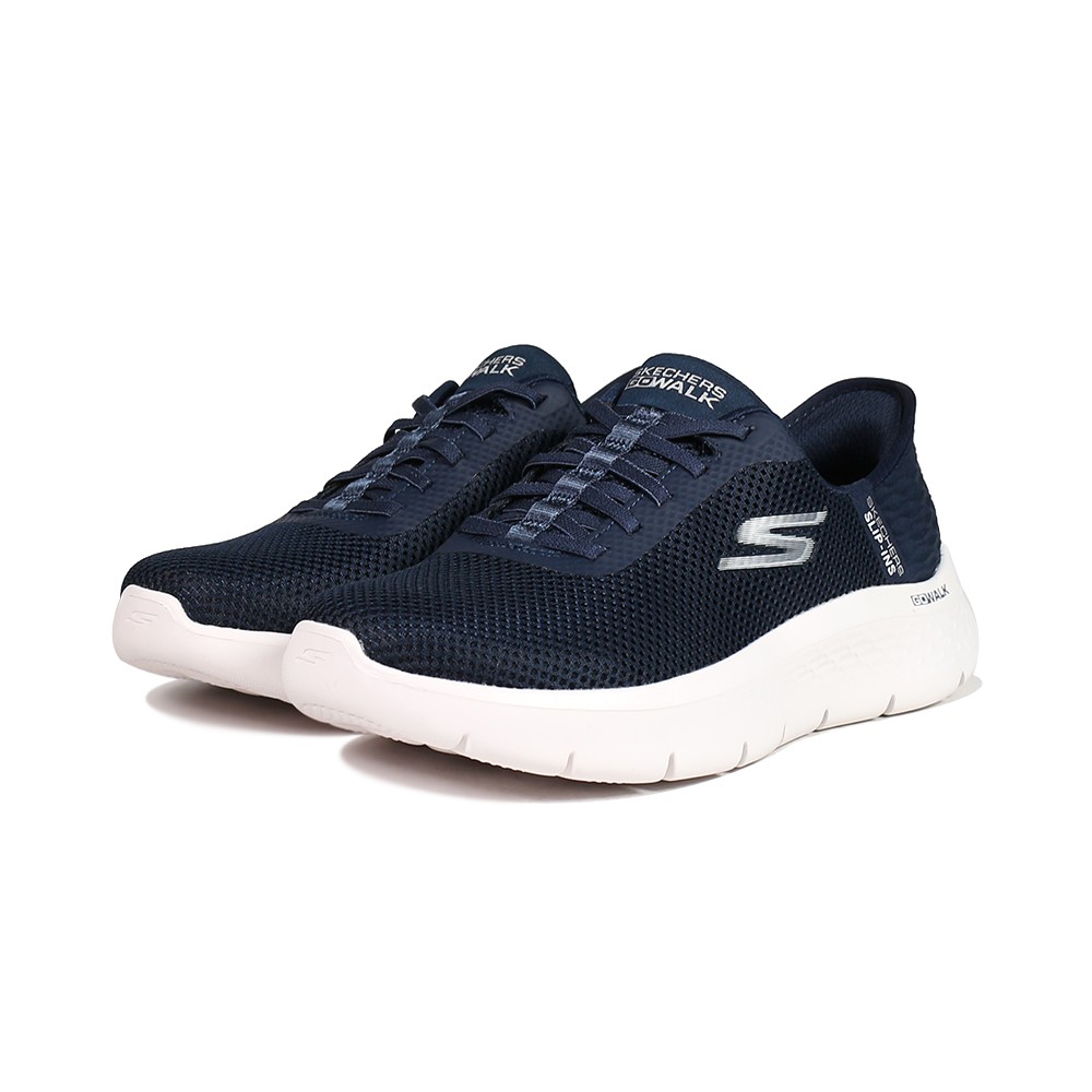 SKECHERS 女 GO WALK FLEX寬楦款 簡約 基本款 慢跑鞋-124975WNVW 廠商直送