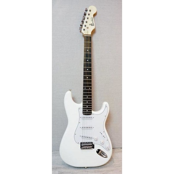大鼻子樂器bensons 電吉他stratocaster St 1 白色入門電吉他 蝦皮購物