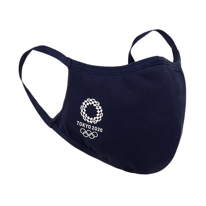 東京奧運限定 海軍藍色 面罩 口罩 非醫療級用 東奧 紀念品週邊官方商品 現貨商品