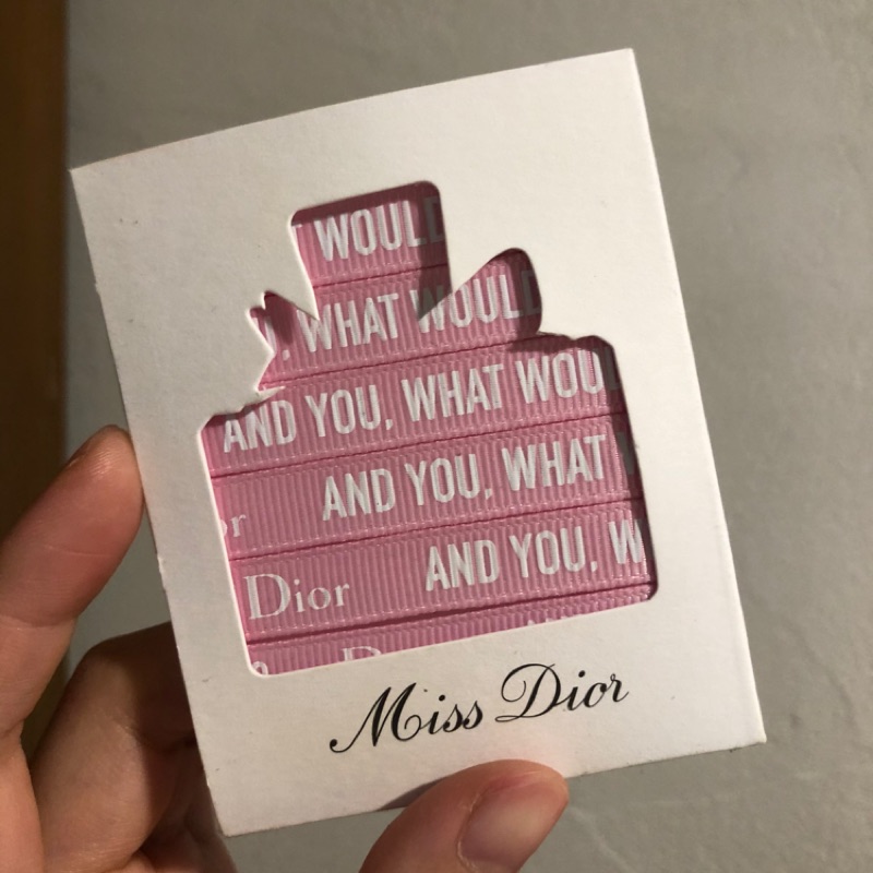 全新 miss dior 迪奧 粉色香水緞帶 香氛緞帶