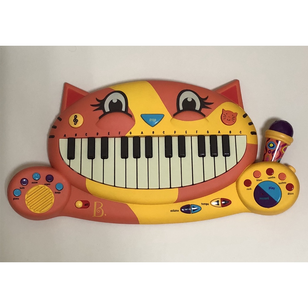 B.Toys 大嘴貓鋼琴 電子琴（二手8成新）