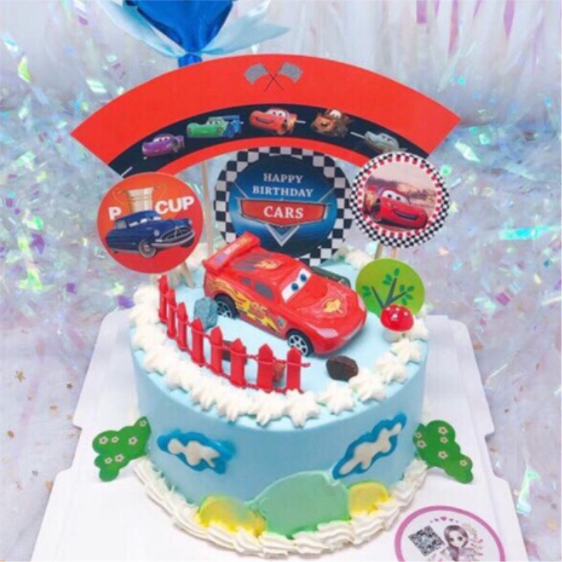 Jhouse造型蛋糕 閃電麥坤/麥坤/軌道車車生日蛋糕
