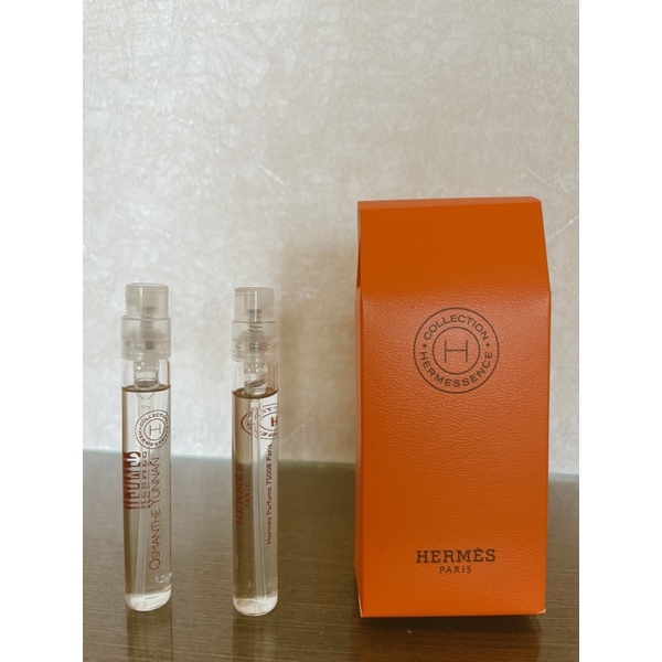 全新/附盒HERMES 愛馬仕 聞香系列 Osmanthe Yunnan 雲南桂花淡香水 4ml*2（不拆售）