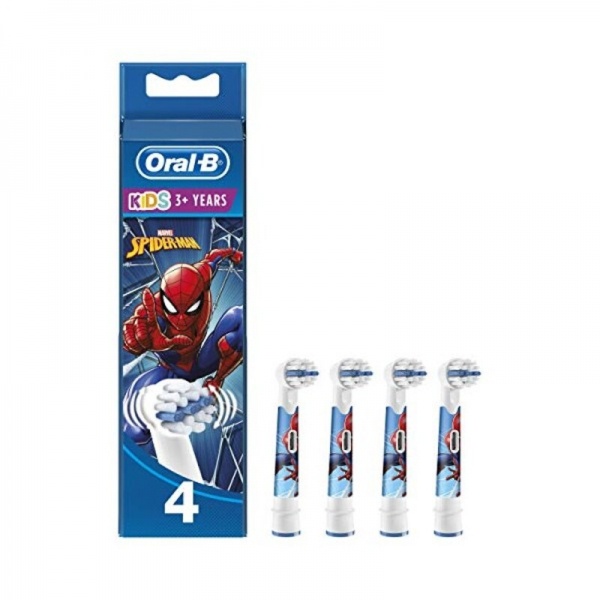 限時特價 歐樂B 德國 ORAL-B兒童電動牙刷刷頭 4件組盒裝EB-10(蜘蛛人）