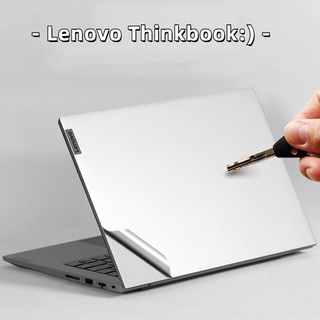 LENOVO 適用於聯想 Ideapad 3 14IIL 14IML 2019 的純色透明銀黑色電腦筆記本電腦乙烯基皮膚