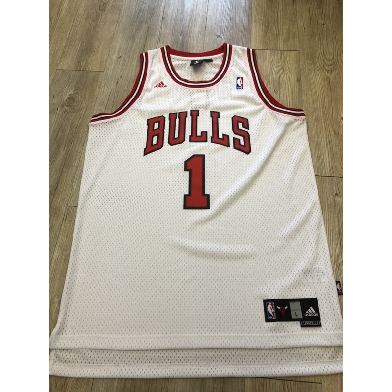 NBA BULLS 公牛隊 經典白 配色  舊版 絕版 SW款 ROSE 球衣