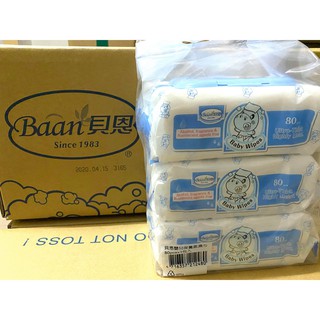 Baan 貝恩嬰兒濕巾 80pcs / 一包