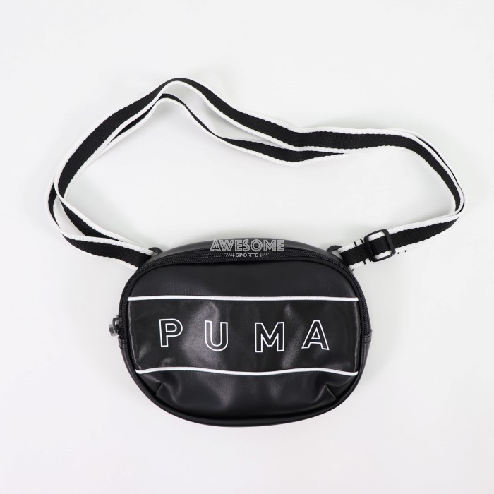 [歐鉉]PUMA WMN CORE 黑色 大LOGO 小包 斜背包 側背包 女生 07739101