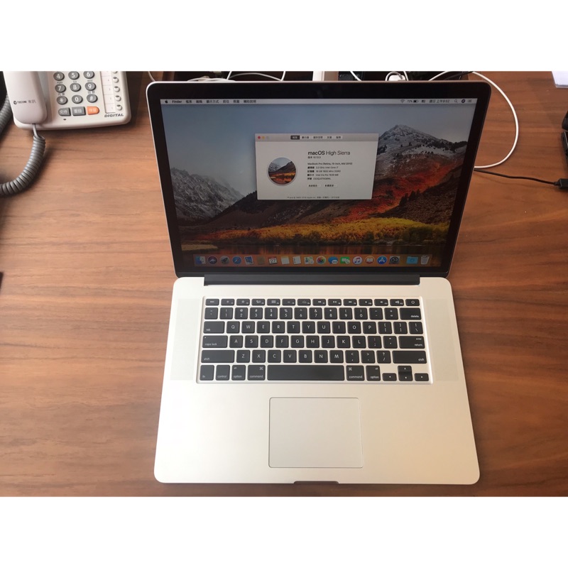 MacBook Pro 2015年/15吋/i7/16G/512 SSD/電池循環72次