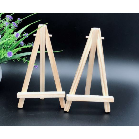 小畫架❣️猜禮物🎁 手機支架 迷你 小畫架 木質  桌面台式展示 三角支架 松木 三角小畫架