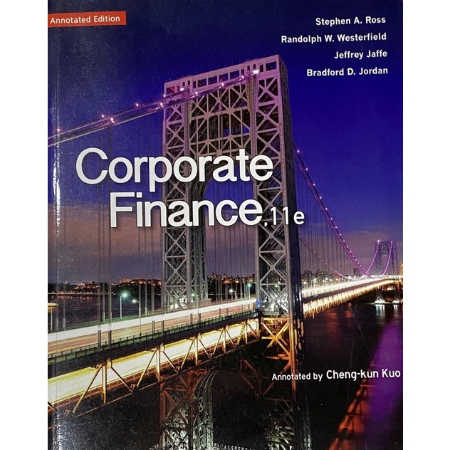 大學財務管理原文書-Corporate Finance 11e