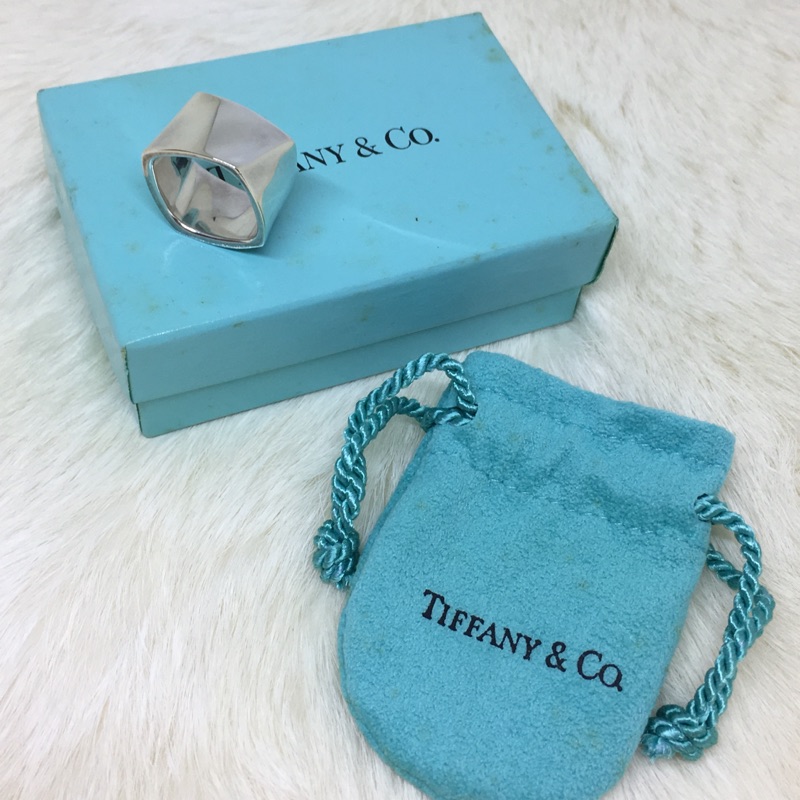 Tiffany  925銀寬版戒指