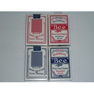 【USPCC 撲克】BEE 92 橋牌 窄牌 (NARROW SIZE) 共紅、藍二色可任選
