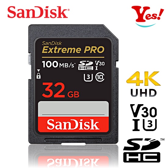 【Yes！公司貨】Sandisk Extreme Pro V30 SD SDHC 32G 32GB 100M 相機記憶卡