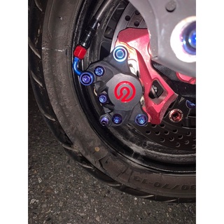 卡鉗螺絲 對二 大螃蟹 螃蟹 螺絲 鈦合金 brembo 鈦螺絲 大螃蟹卡鉗螺絲 force Krv drg 勁戰 用