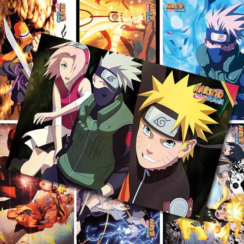 Yu漫二次園 火影忍者海報高清動漫海報壁紙二次元掛畫墻紙墻貼動漫海報周邊 蝦皮購物