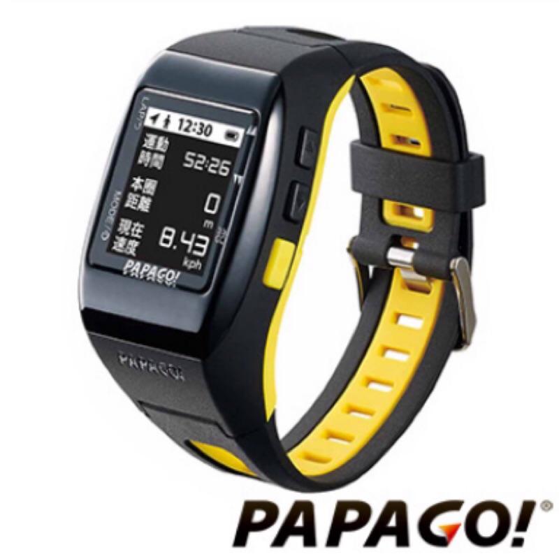 PAPAGO! GoWatch770 GPS多功能專業軌跡記錄運動錶(閃耀黃)