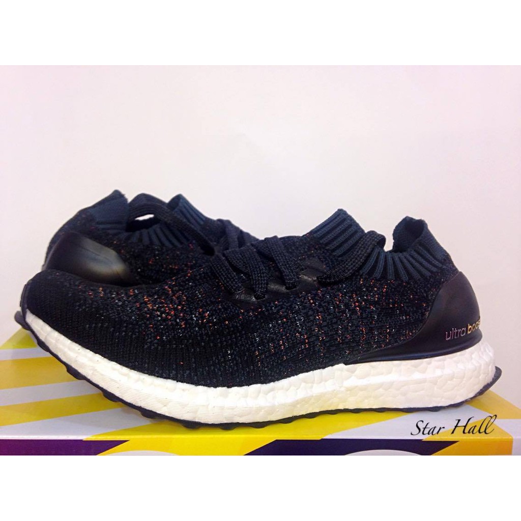 ADIDAS ULTRA BOOST UNCAGED W 黑彩虹 襪套 BA9796