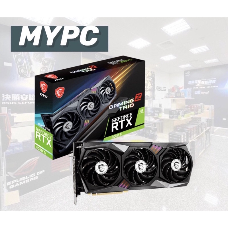 微星 GeForce RTX 3060 Ti GAMING Z TRIO 8G LHR 顯示卡