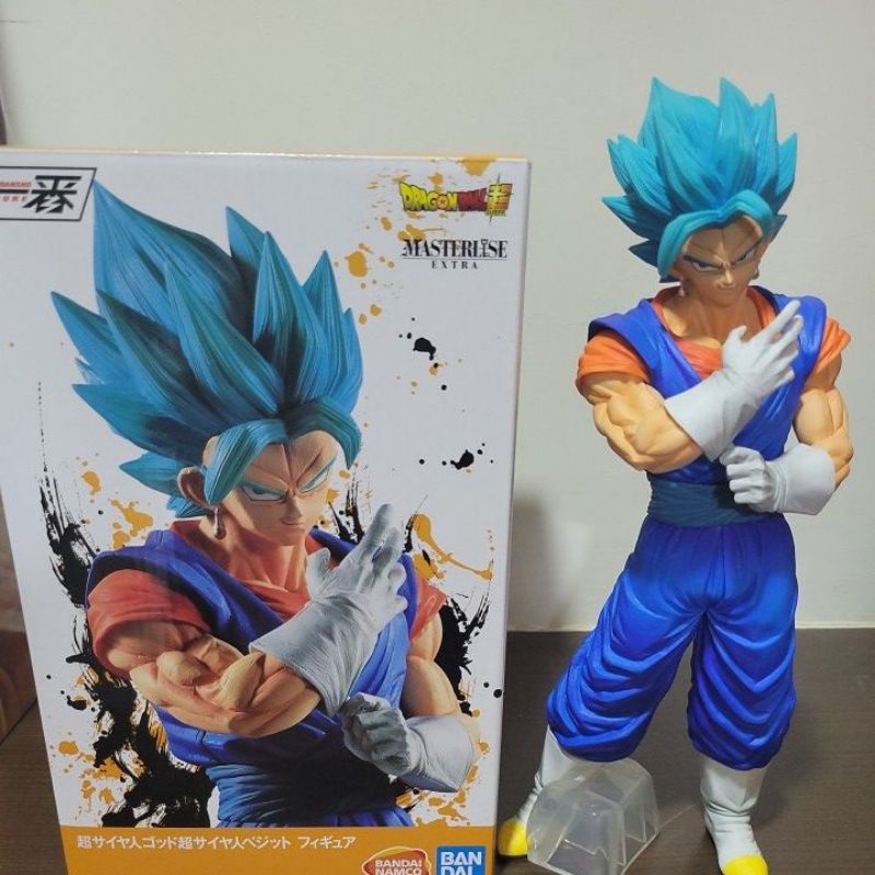 二手正版公仔 七龍珠一番賞EXTREME SAIYAN 海外限定版B賞 超藍貝吉特 綠證