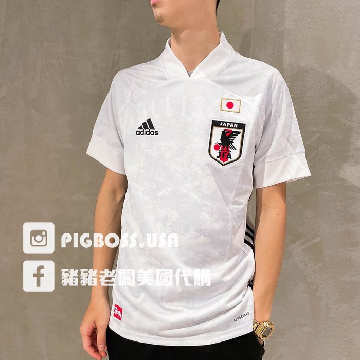 豬豬老闆 Adidas 短袖球衣日本休閒運動足球男款客場 白ed7352 主場 藍ed7350 蝦皮購物