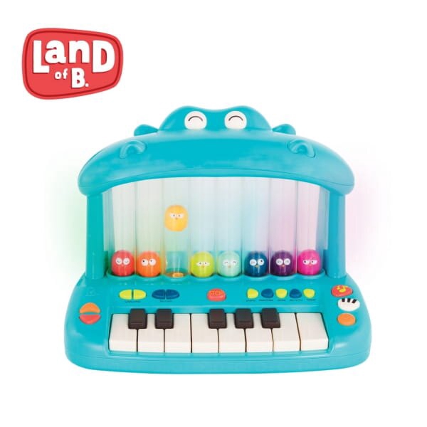 美國B.Toys 噴氣河馬彈鋼琴 米菲寶貝