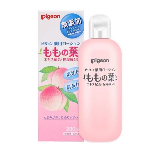 日本 【貝親 Pigeon】 嬰兒 桃葉精華爽身水乳液 200ml