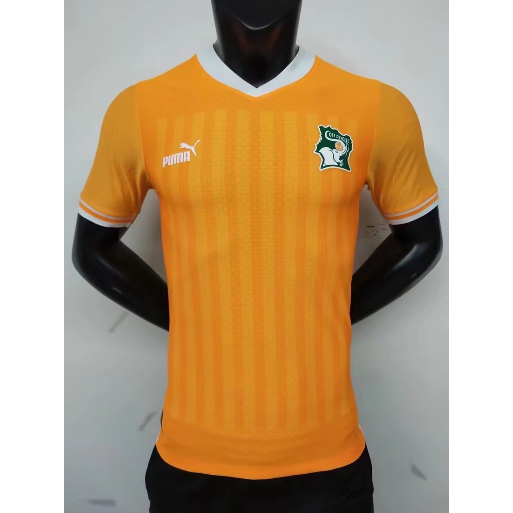 2022-23象牙海岸國家主場球衣球員版頂級品質足球隊短袖男士襯衫足球球衣