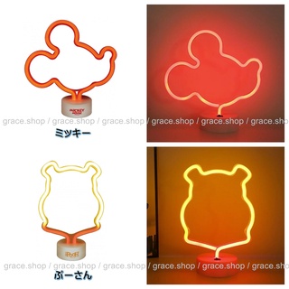 日本米奇/維尼 LED霓虹夜燈🌈 迪士尼 造型燈 小夜燈 擺飾燈
