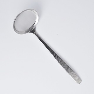 槌目手感不鏽鋼撈沫濾油勺 21cm [偶拾小巷] 日本製