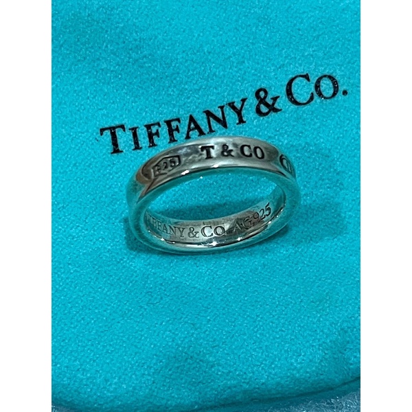 Tiffany二手正品 細版 窄版戒指 女生戒指