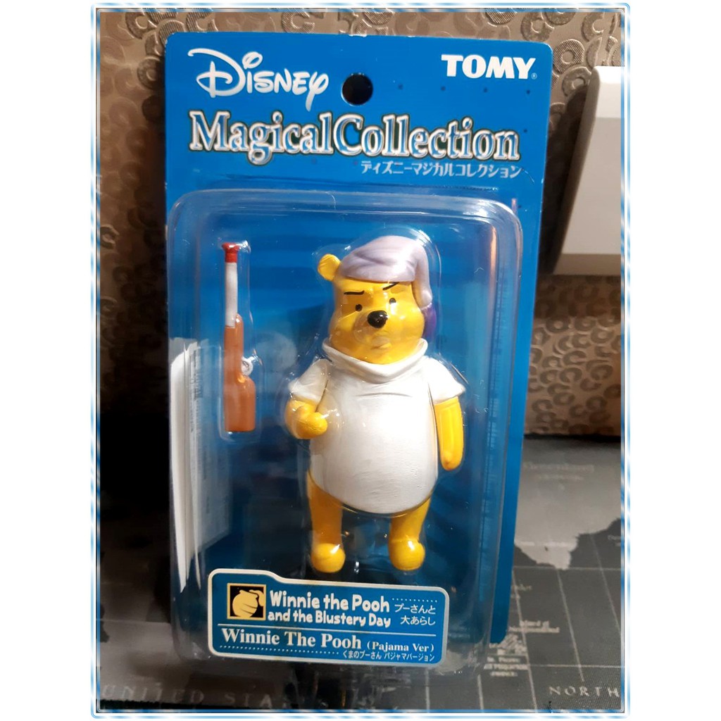 日本帶回絕版Magical Collection迪士尼TOMY吊卡公仔-正版現貨不用代購-全新未拆封-睡衣維尼