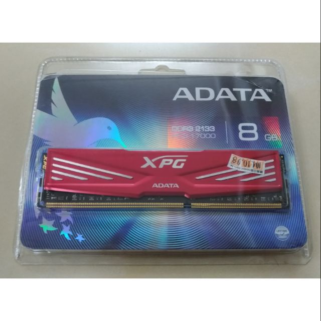 ADATA 威剛 DDR3 2133 8G RAM