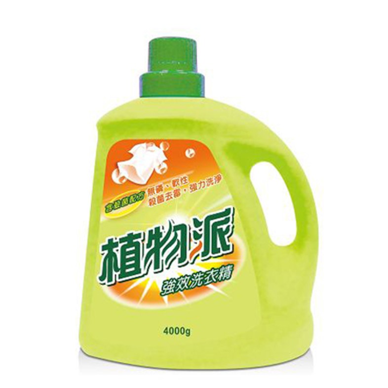 白雪植物派強效洗衣精4000g