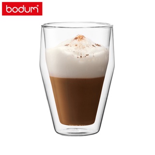 BODUM 雙層玻璃杯兩件組TITLIS(0.25L/0.35L)咖啡杯 水杯 玻璃杯 最高可耐176度C 擺設美件