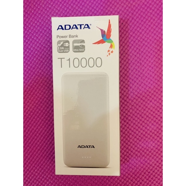 ADATA威剛 S10000 10000mAh 薄型行動電源(珍珠白) 全新