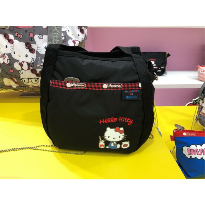 搶手貨🔥⭐全新!!【LeSportsac x Kitty超可愛限量聯名】♥氣質刺繡手提肩背南瓜包/包包(保證專櫃貨)